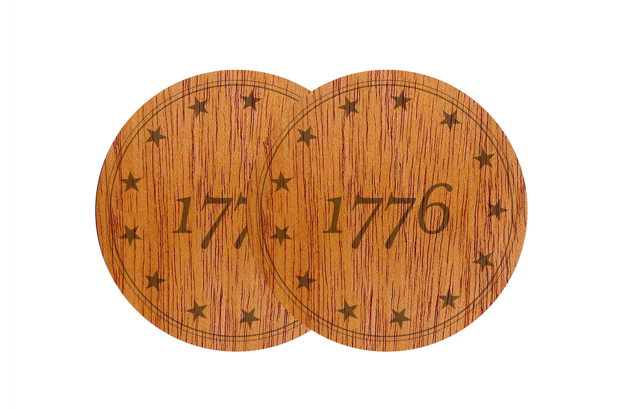 1776 Heritage Wood Coasters
