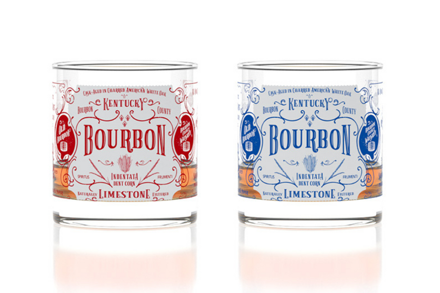 Kentucky Bourbon - Origins - Whiskey Rocks Glass - 11 oz