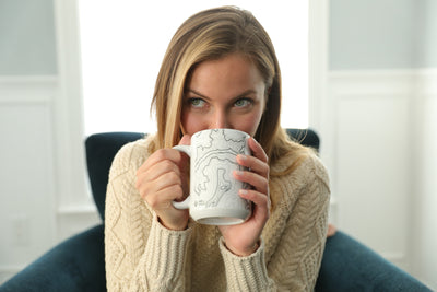 Custom Topography Map 15 oz Mug