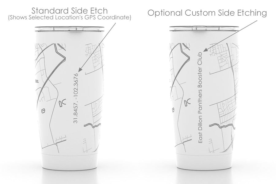 Island and Coastal Maps 20 oz Insulated Pint Tumbler