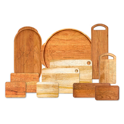 Home Town Map Modern Tray