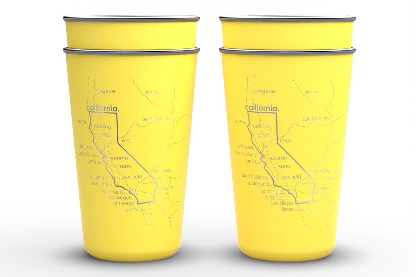State Map 16oz Stainless Cups