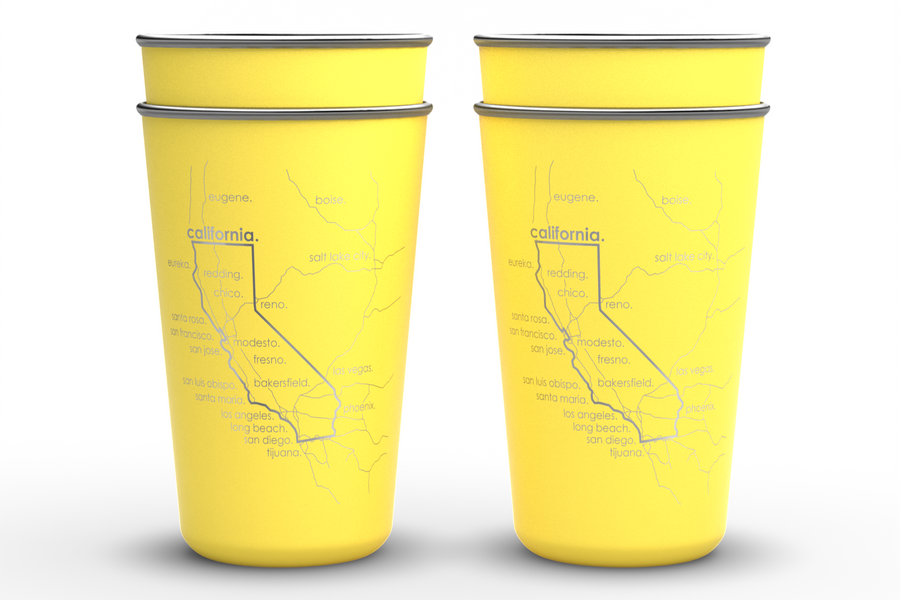 State Map 16oz Stainless Cups