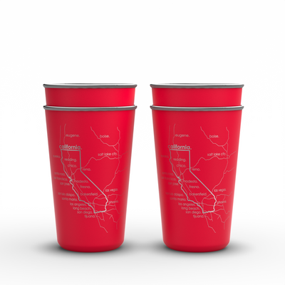 State Map 16oz Stainless Cups
