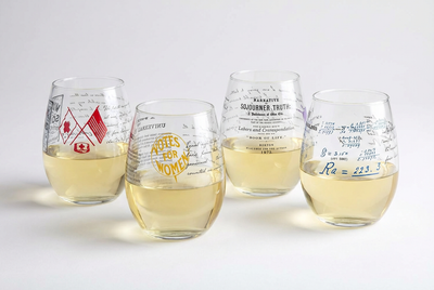 Historic Women Who Dared - Stemless Wine Glasses