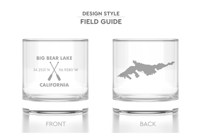 Lake Life Rocks Glass