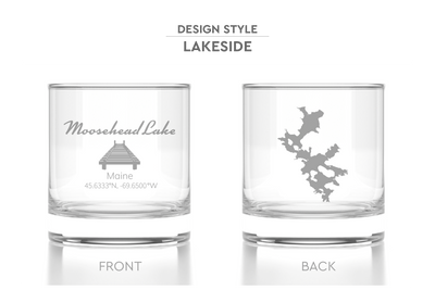 Lake Life Rocks Glass