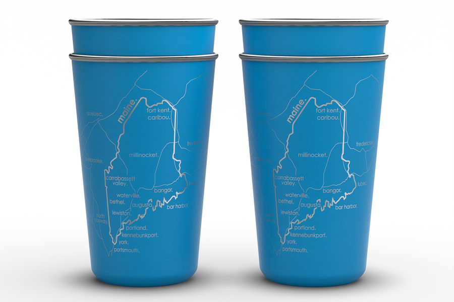 State Map 16oz Stainless Cups