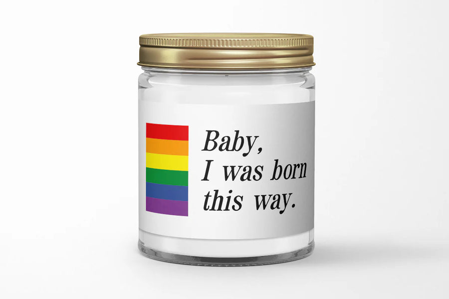 Custom Pride Quote Candle - Clear