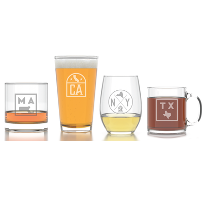 State Emblem Glassware