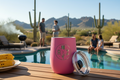 State Emblem 12 oz Insulated Wine Tumbler