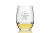 State Emblem Stemless Wine Glass