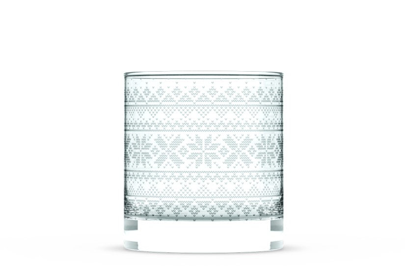 Cross Sweater Rocks Glass