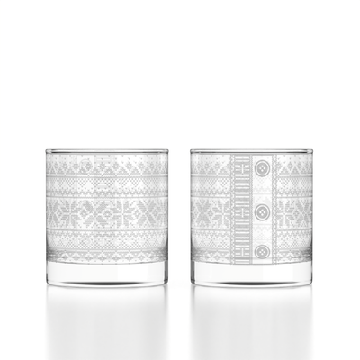 Cross Sweater Rocks Glass