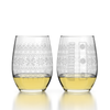 Cross Sweater Stemless Wine Glass