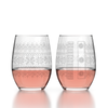 Cross Sweater Stemless Wine Glass