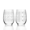 Reindeer Sweater Stemless Wine Glass