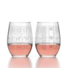 Reindeer Sweater Stemless Wine Glass