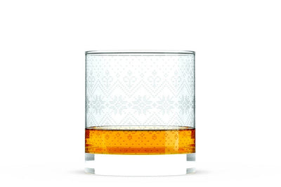 Seasonal Sweater Etched Rocks Glasses - Set of 4