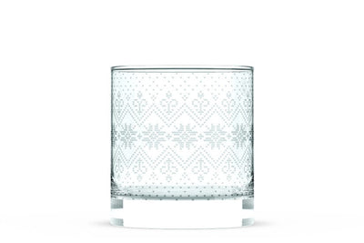 Seasonal Sweater Etched Rocks Glasses - Set of 4