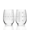 Snowflake Sweater Stemless Wine Glass