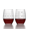 Snowflake Sweater Stemless Wine Glass