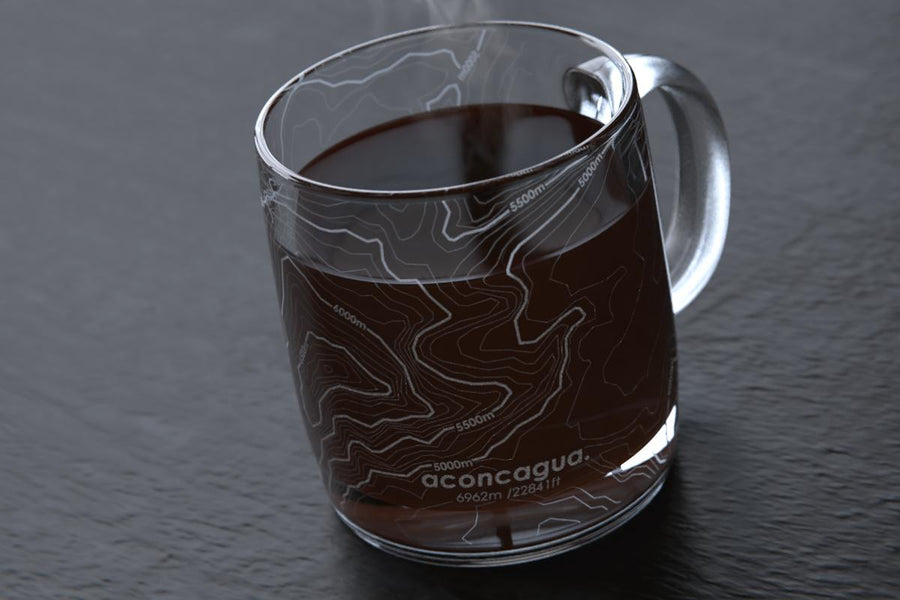 Topography Map Coffee Mug