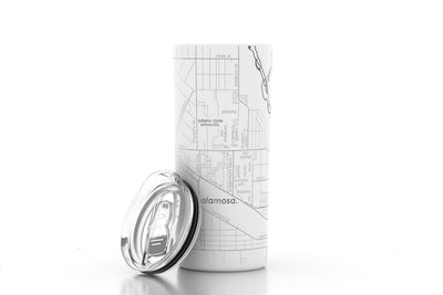 College Town Map 16 oz Insulated Tumbler