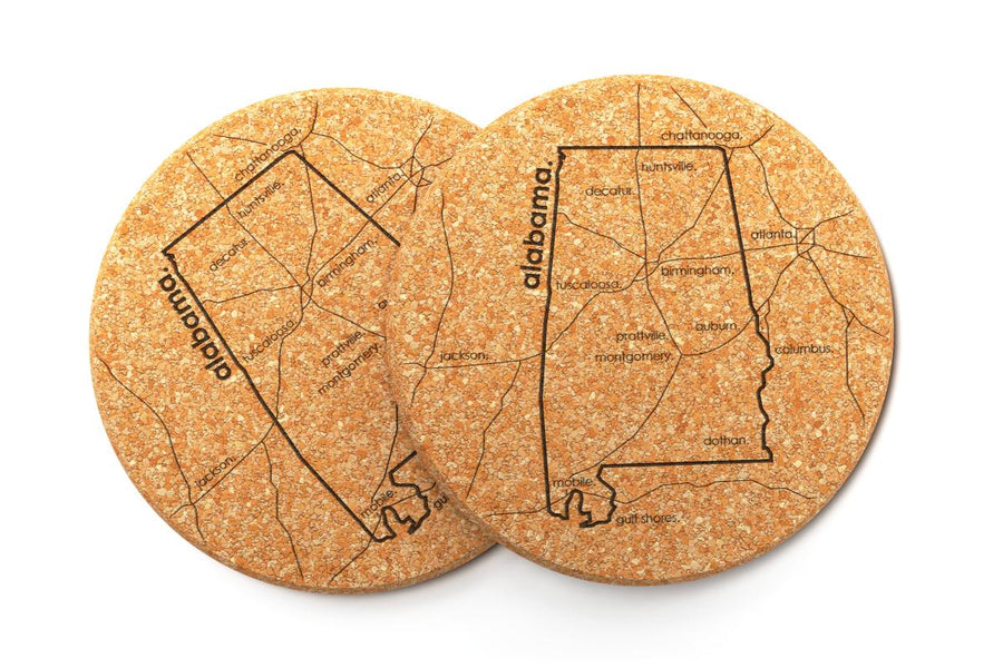 State Cork Coasters