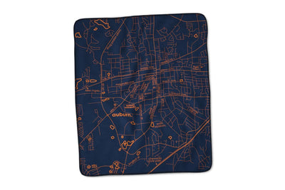 College Town Map Blanket