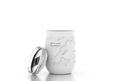 Topography Map 12 oz Insulated Wine Tumbler