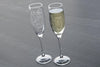 College Town Map Stemmed Champagne Flute Pair