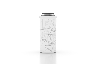 Home Town Map Insulated 12 oz Slim Can Cooler