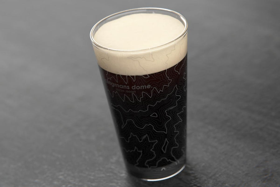 Topography Map Pint Glass