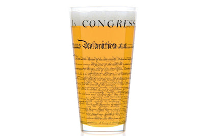 Constitution and Declaration Pint Glass Set - U.S. Constitution and Declaration of Independence