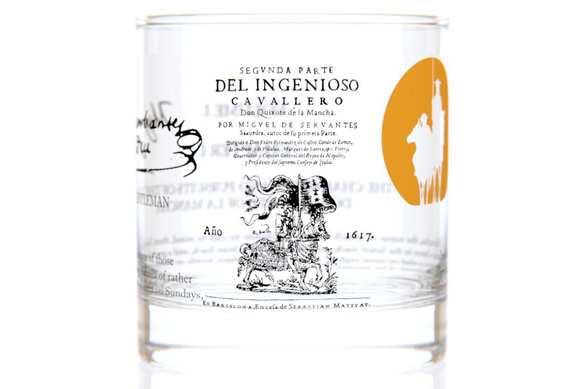 Don Quixote - Cervantes Rocks Glass