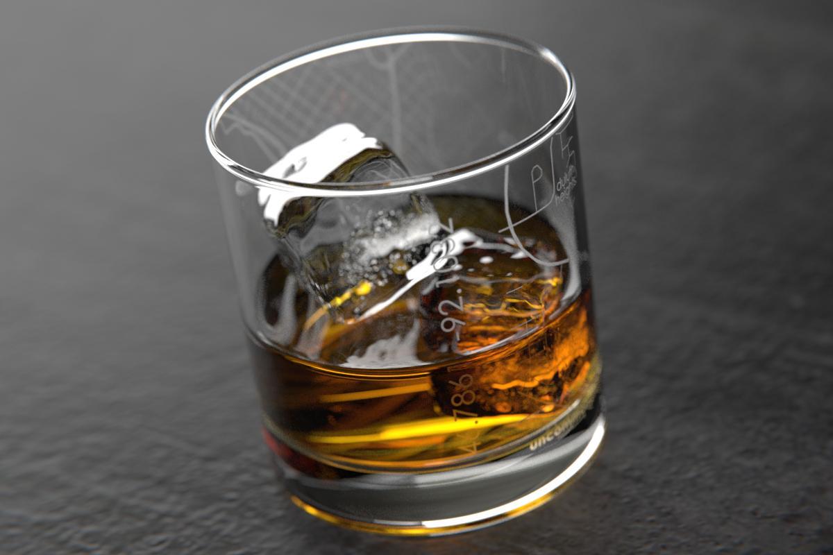 Duluth MN Map Rocks Glass