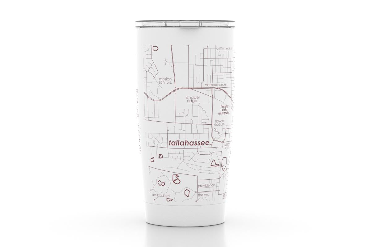 Home Town Map Insulated 16 oz Can Cooler – Gifts for Good