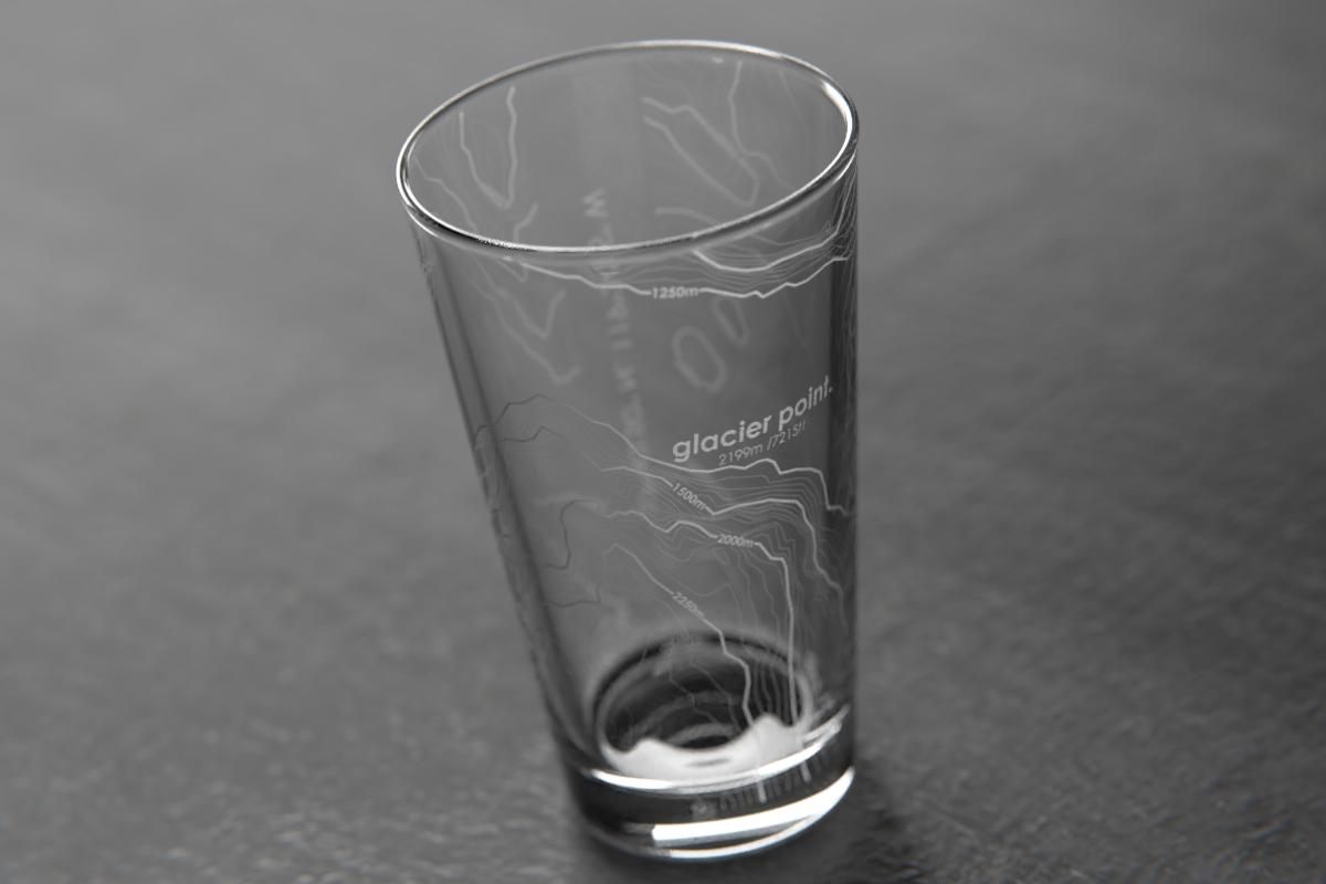Topography Map Pint Glass