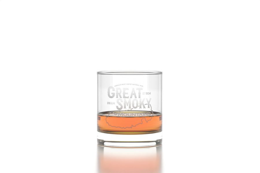 Great Smoky Mountains Rocks Glass