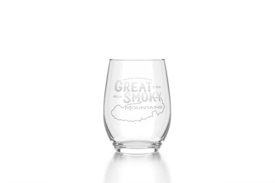 Great Smoky Mountains Stemless Wine Glass