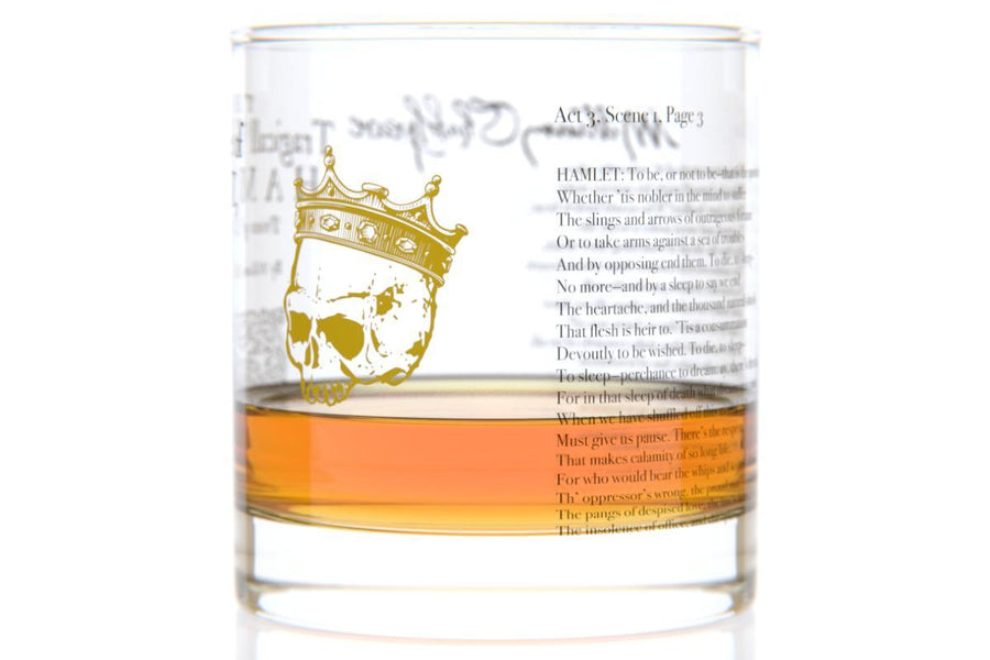 Hamlet - Shakespeare Rocks Glass