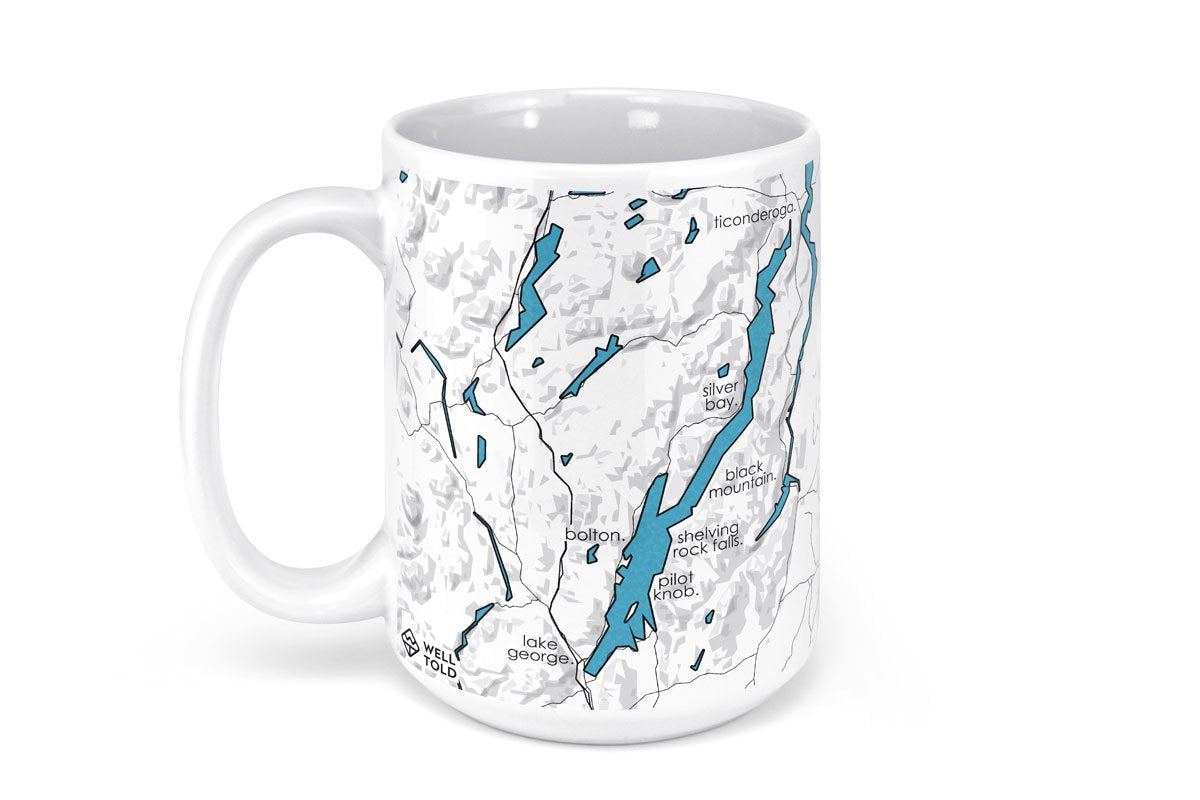 Lake George Map Mug - 15oz