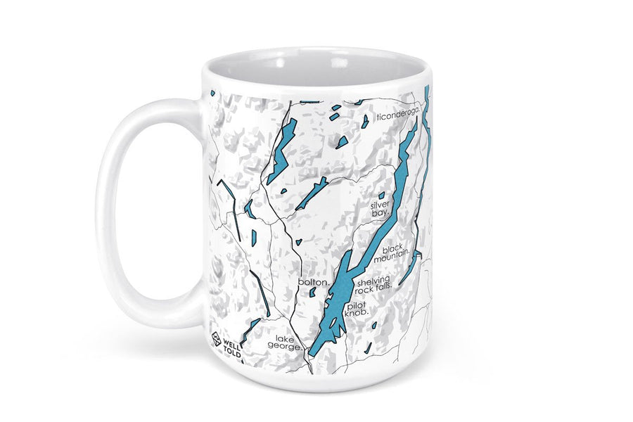 Lake George Map Mug - 15oz