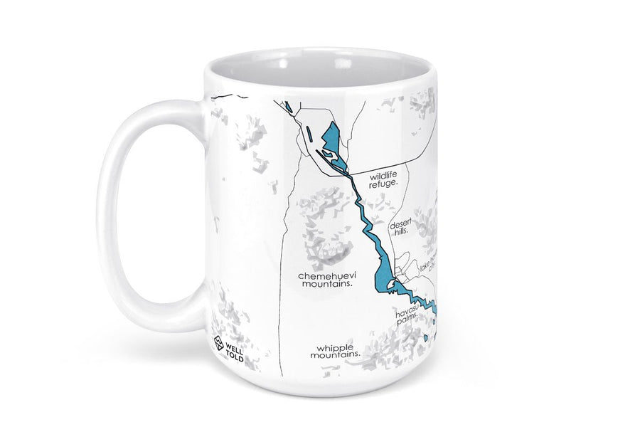 Lake Havasu Map Mug - 15oz