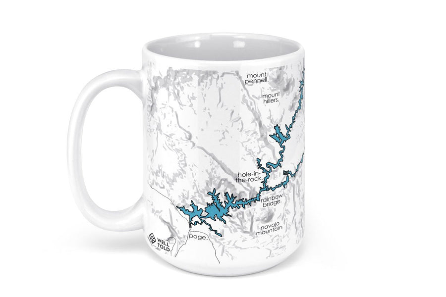 Lake Powell Map Mug - 15oz