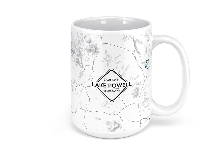 Lake Powell Map Mug - 15oz