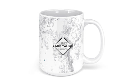 Lake Tahoe Map Mug - 15oz