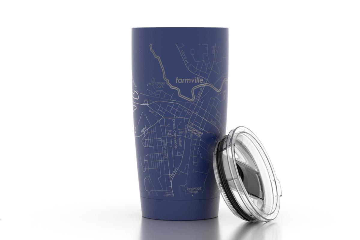 College Town Map 20 oz Insulated Tumbler