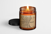 Home Town Map Candle - Amber